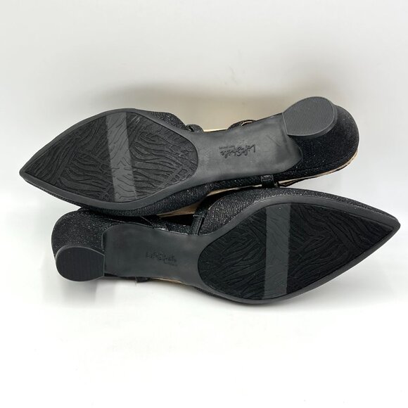 Life Stride Womens 9 Minimalist Black Low Heel Pointed Toe Heels Shoes - Picture 9 of 13